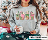 Pink Snowman Coffee Crewneck