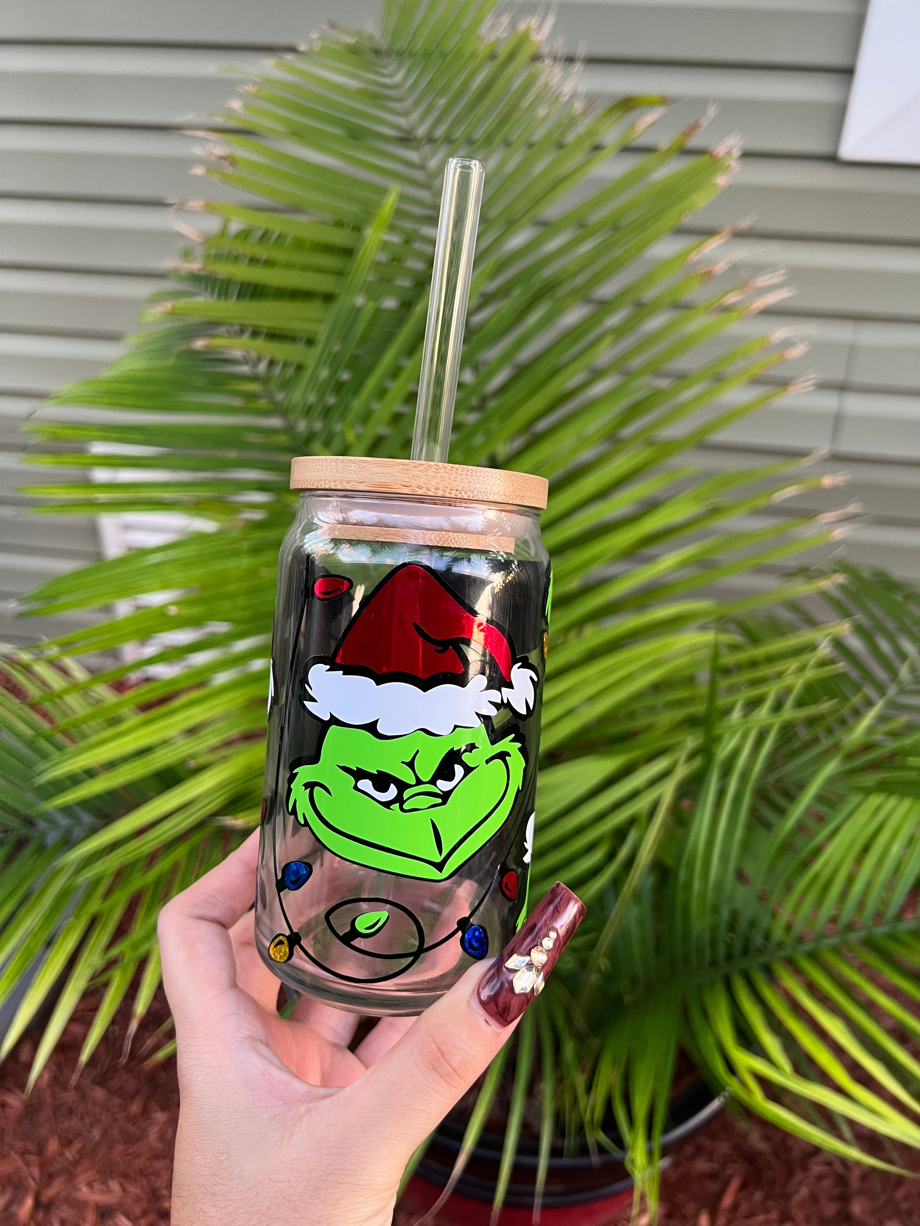 Grinch Glass